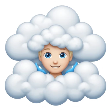 happy Sunny Cloud, eye sticker