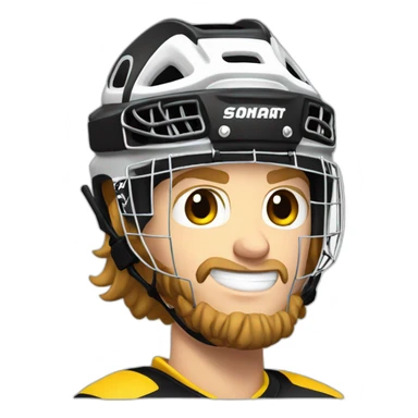 David Pastrnak playing hockey sticker