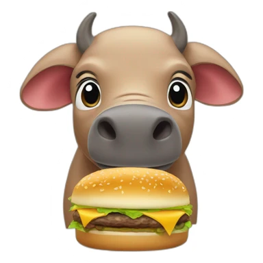 Babirusa Hamburger sticker