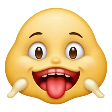 emoji biting its lip and drooling drooling saliva  sticker