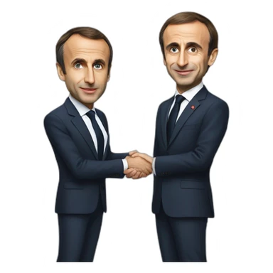 Macron avec Zemmour sticker