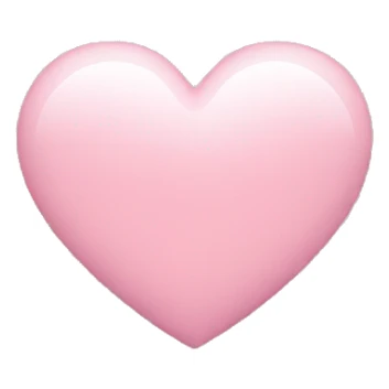 Light pink emoji heart sticker