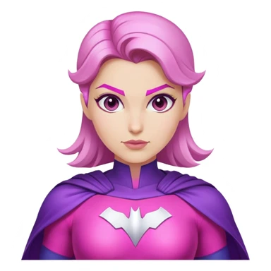 pink violet woman superhero positive power sticker