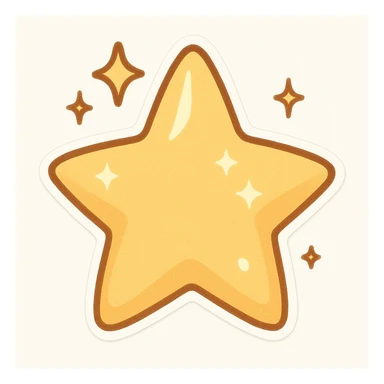 sparkly object sticker