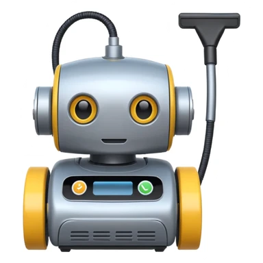 cleaning robot sticker