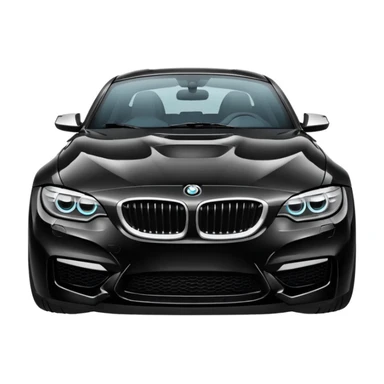 Make me a BMW car black  sticker