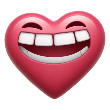 Heart with a smile sticker