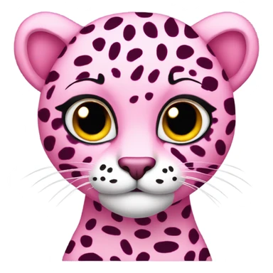 Pink cheetah sticker