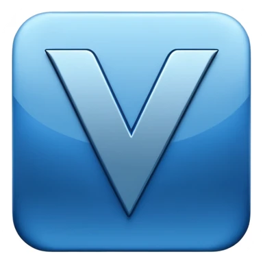 letter v sticker