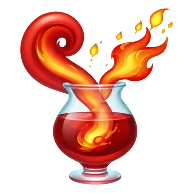 Red health potion, fire sticker
