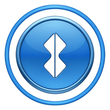 buetooth logo simbology sticker