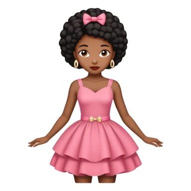 Coquette black girl sticker