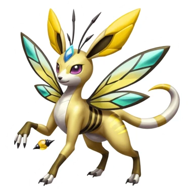 Meloetta-Renamon-Beedrill-Manectric-Palkia-Cresselia-fusion sticker