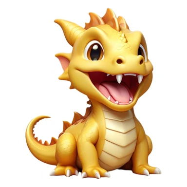 Cinematic Cute Yawning Dragon Portrait Emoji, Head tilted slightly with a dramatic, wide-open yawn, showcasing a soft, lustrous scaled body with gently drooping fins and half-closed, drowsy eyes, each scale rendered in exquisite detail under natural light; high shine, relaxed yet expressive, styled with a dash of fantastical charm, soft glowing outline, capturing the essence of a sleepy yet affectionate dragon that appears ready to stretch out and rest in its enchanted lair! sticker