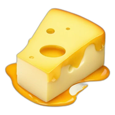 melting raclette cheese sticker