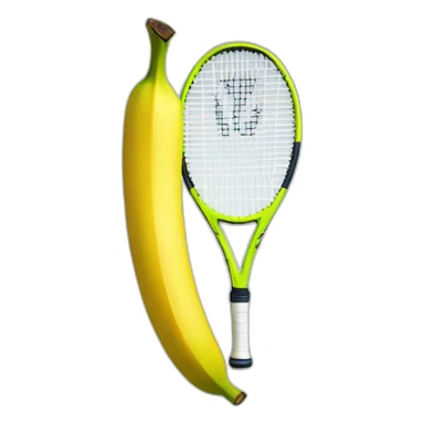 Banana won a tennis tournament sticker