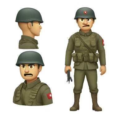 angry Turkish soldier sticker