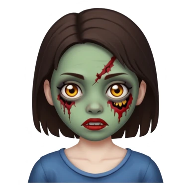 Zumbi girl brunete sticker
