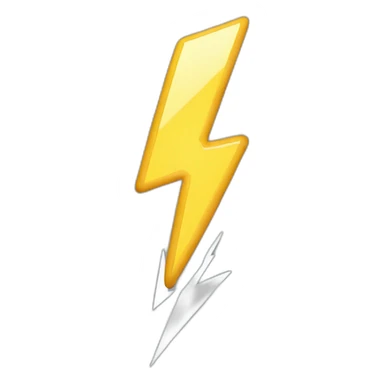 drawing of a lightning bolt with two code chevrons on the sides sticker