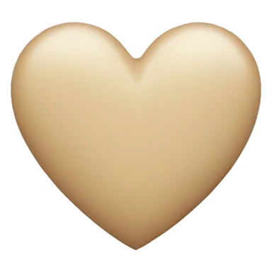 Beige heart sticker