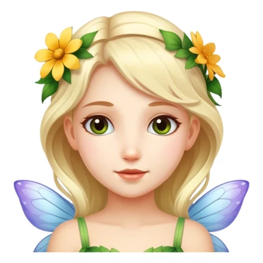 Flower Fairy beautiful finish girl  sticker