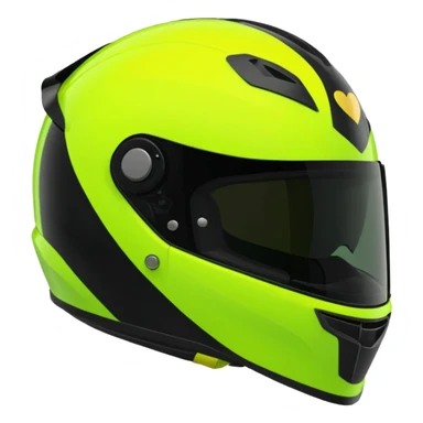 Create a Florecent green heart emoji with the same patterns as Lando Norris's helmet sticker