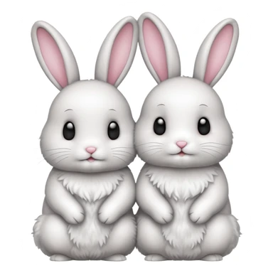 Two bunny’s in love  sticker