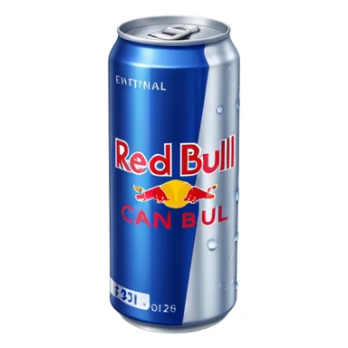 Red bull can sticker
