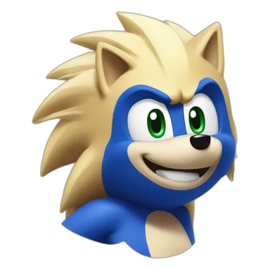 Blue Sonic The Hedgehog  sticker