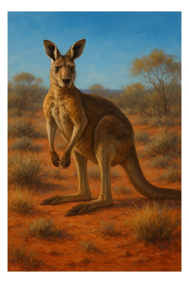 Kangaroo sticker