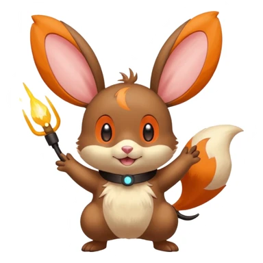 Plusle-Bunnelby-Dedenne-fusion, full body sticker