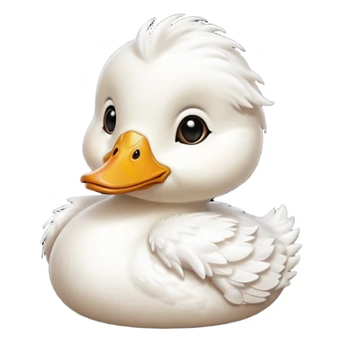 baby uhwite duck sticker