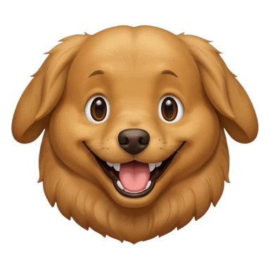 Dog with big smiling mouth but no teeth sticker