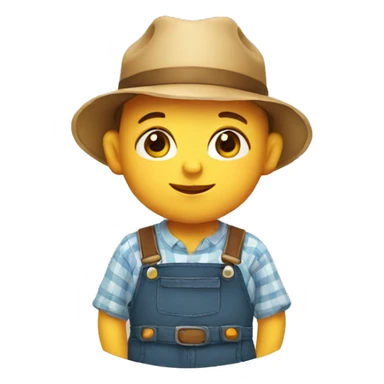 Farmer baby sticker