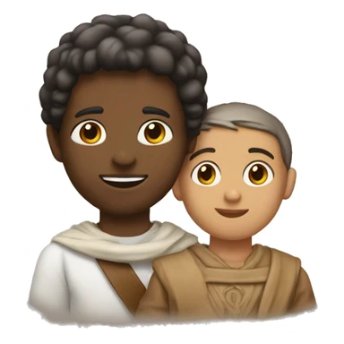 Niño abraas con Jesús  sticker