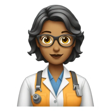 woman technologist sticker