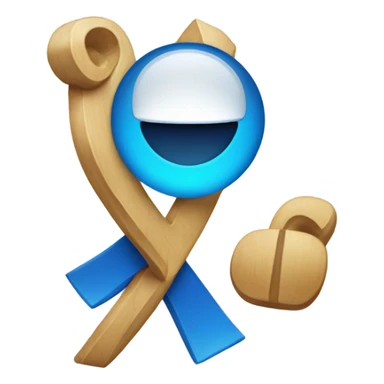 Blue tiktok verified emoji with a white tick sticker