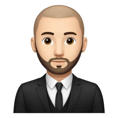karim benzema, light skinned, wearing suit, photorealistic sticker