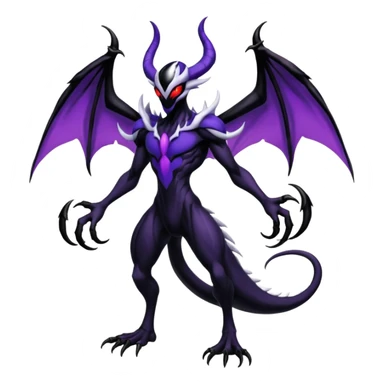 Venom-Darkrai-Yveltal-Lunala-Fakémon-hybrid-creature (full body)  sticker
