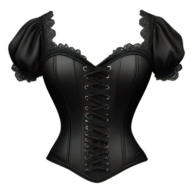 black corset sticker