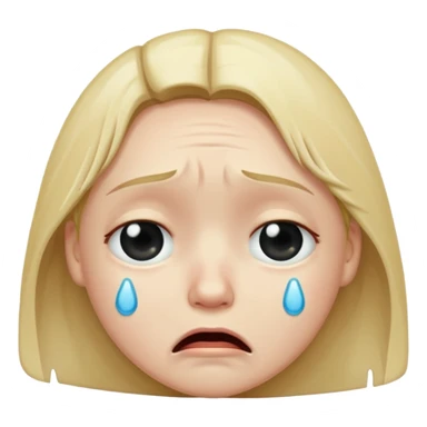 crying face emoji sticker