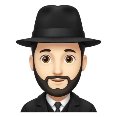 orthodox jewish rabbi smirking sticker