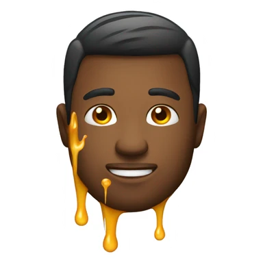 a man who drips like a candle sticker