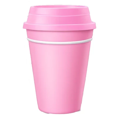 Pink cup sticker
