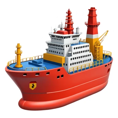 Oil and gas offshore vessel  sticker