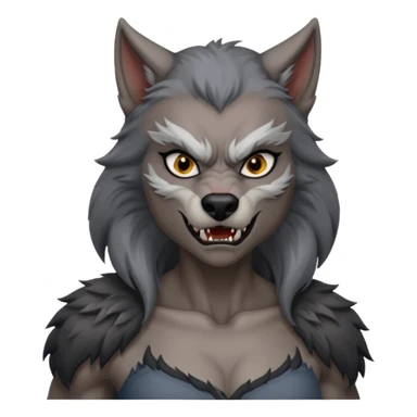 Female Werewolf body sticker