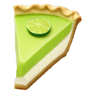 single slice of key lime pie sticker