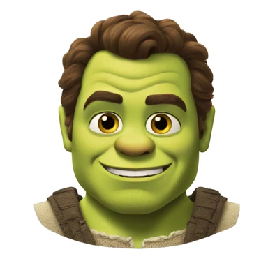 Shrek as Henry Cavill sticker