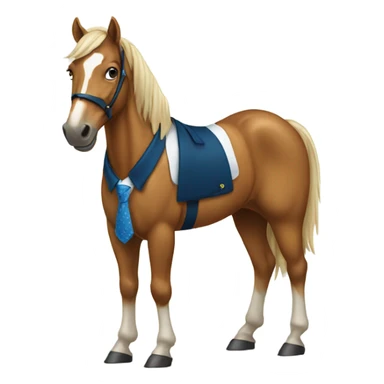 Horse wearing a tie  sticker