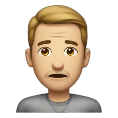 a man saying no sticker